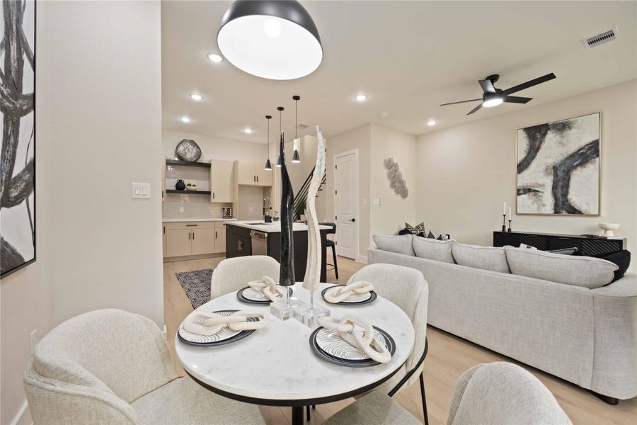 Furnished interior view inside a new home in , Houston (Image 13).