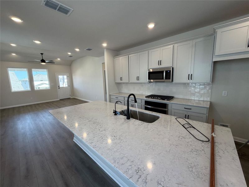 Furnished interior view inside a new home in Cannon Ranch 40s, Dripping Springs (Image 7). Furnished interior view inside a new home in Cannon Ranch 40s, Dripping Springs (Image 7).