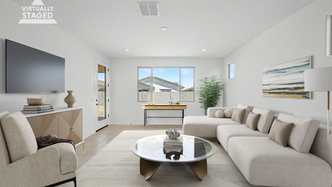 Representative furnished interior of a home built from the Acacia II by DRB Homes in Apache Farms, Buckeye (Image 4).