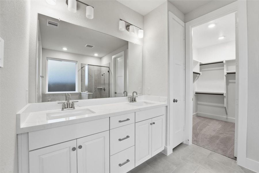 Furnished interior view inside a new home in Bridgeland, Cypress (Image 5).