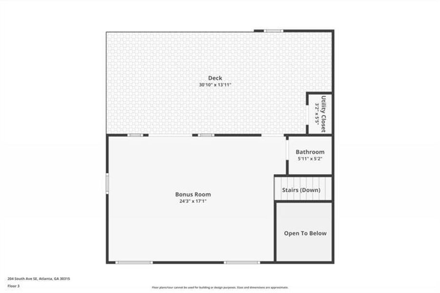 2D floor plan layout of this home in , Atlanta, GA (Image 5).