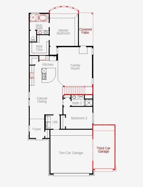 2D floor plan layout of this home in Jubilee, Hockley, TX (Image 6). 2D floor plan layout of this home in Jubilee, Hockley, TX (Image 6).
