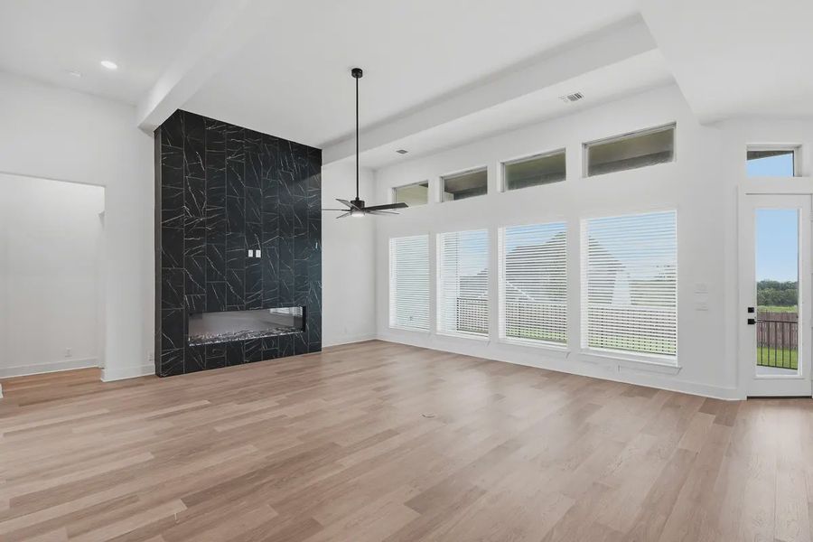 Representative unfurnished interior of a home built from the Stafford by Chesmar Homes in Prominence 60's, San Antonio (Image 36). Representative unfurnished interior of a home built from the Stafford by Chesmar Homes in Prominence 60's, San Antonio (Image 36).