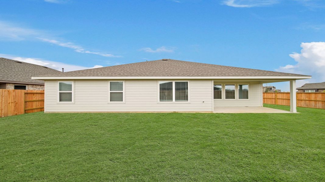 Exterior details and patio area of a home in River Ranch Meadows, Dayton (Image 4).