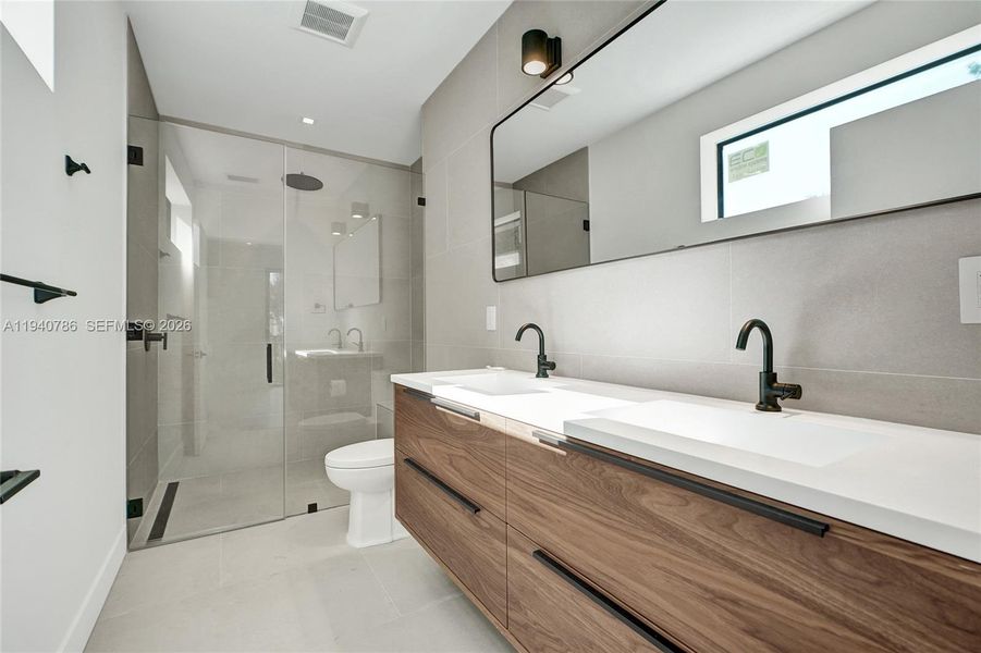 Furnished interior view inside a new home in , Miami (Image 11).