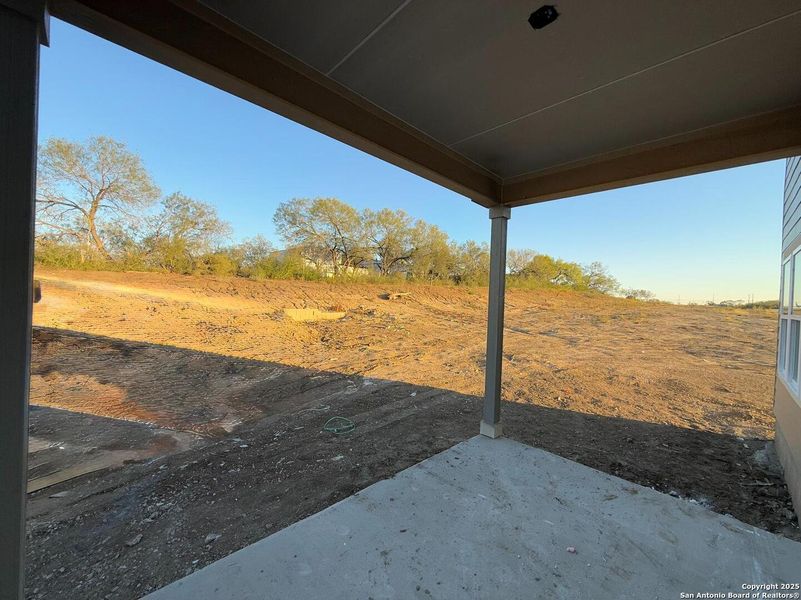 Exterior details and patio area of a home in The Preserve at the Wilder, Adkins (Image 2).