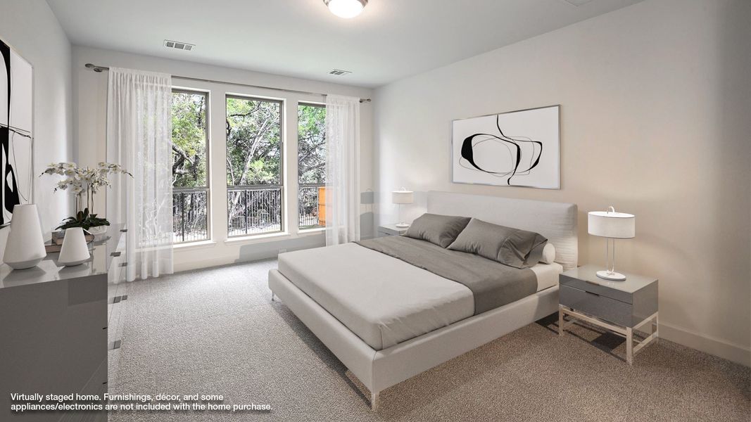 Furnished interior view inside a new home in 6 Creeks 45', Kyle (Image 5). Furnished interior view inside a new home in 6 Creeks 45', Kyle (Image 5).