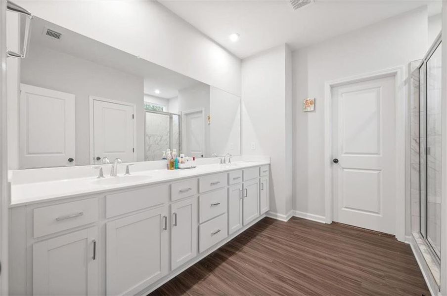 Furnished interior view inside a new home in Enclave at Edgewater, Holly Springs (Image 34).