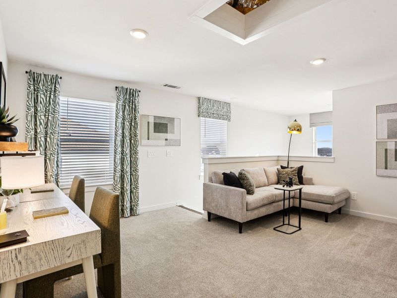 Furnished interior view inside a new home in Greystone - Ridge Series, Smyrna (Image 9).