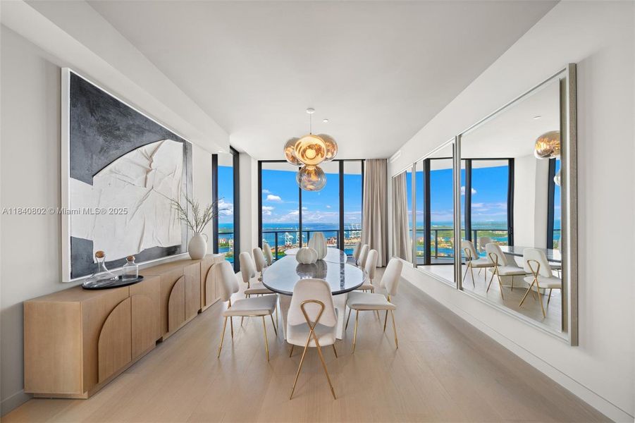 Furnished interior view inside a new home in , Miami Beach (Image 46).