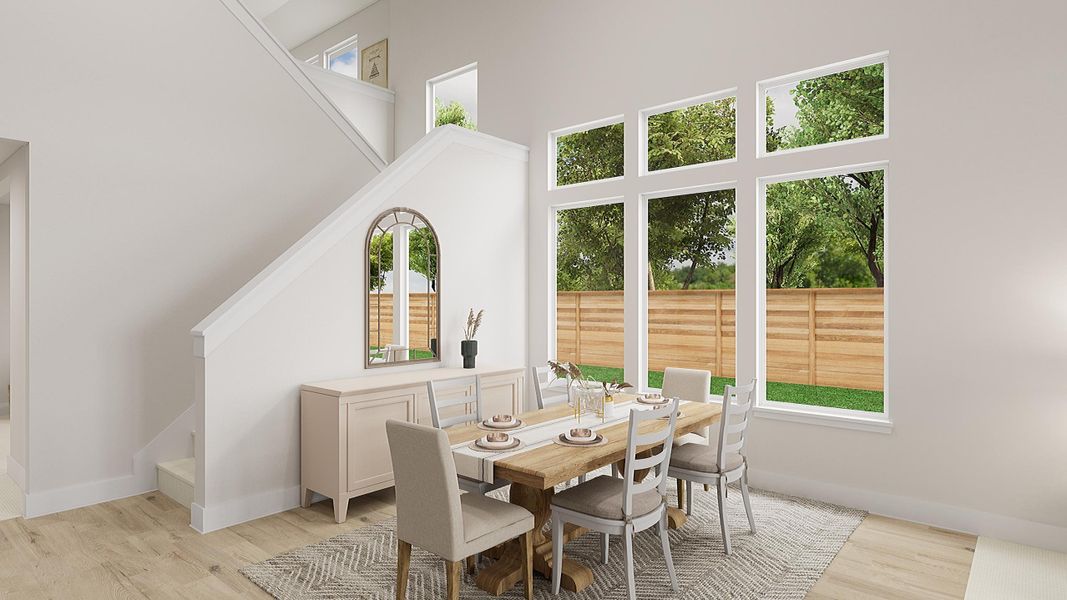 Representative furnished interior of a home built from the Evelyn by Tri Pointe Homes in Bridgewater, Midlothian (Image 9).
