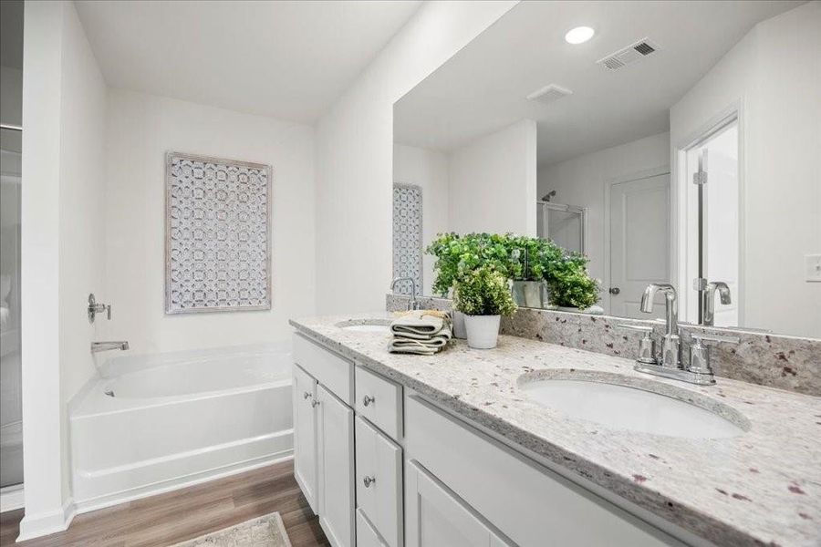 Furnished interior view inside a new home in Old Salem Crossing, Conyers (Image 4).