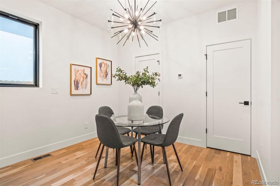Furnished interior view inside a new home in , Denver (Image 8). Furnished interior view inside a new home in , Denver (Image 8).