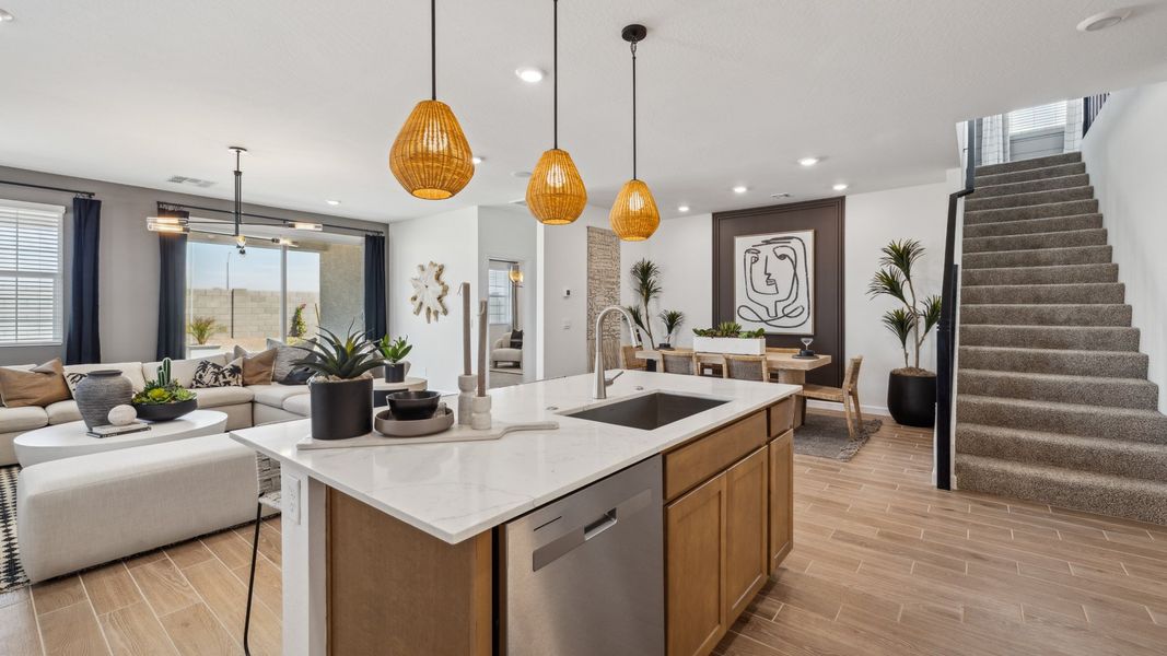 Furnished interior view inside a new home in Remington, Buckeye (Image 10).