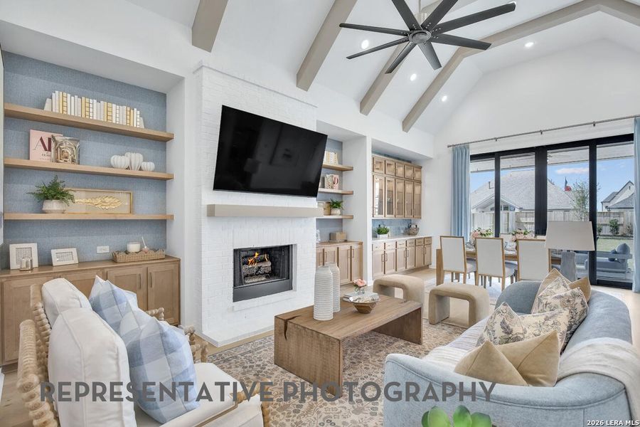 Furnished interior view inside a new home in The Ranches at Creekside, Boerne (Image 32).