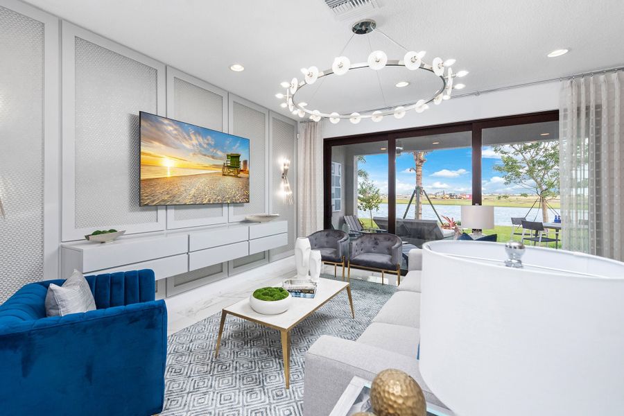 Representative furnished interior of a home built from the Abaco II by GL Homes in Valencia Vista at Riverland, Port St. Lucie (Image 5).