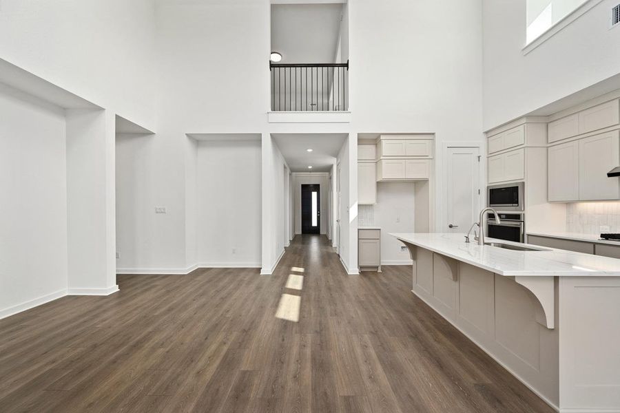 Furnished interior view inside a new home in Lariat, Liberty Hill (Image 9).