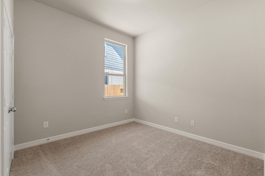 Third bedroom. Note: Sample product photo - actual exterior and interior selections may vary by homesite