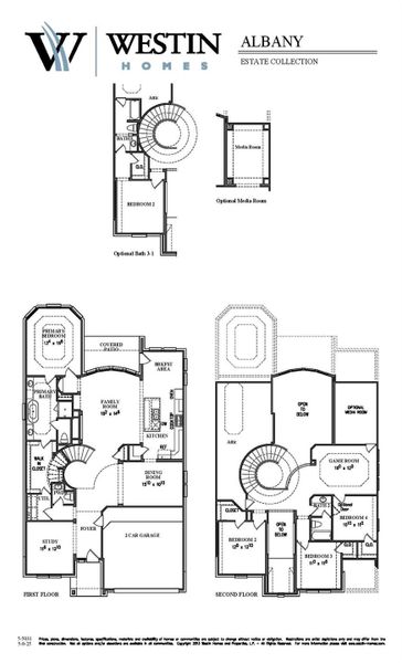2D floor plan layout of this home in Lago Mar - 60', Texas City, TX (Image 3).