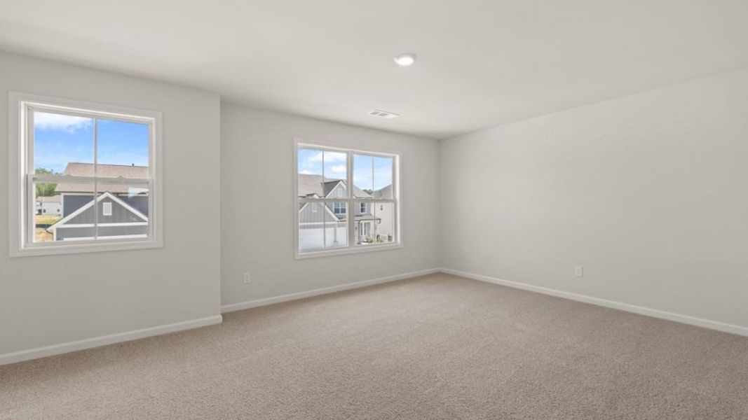 Spacious, unfurnished interior of a new home in Hamptons at Riverwood East, Dallas (Image 52).