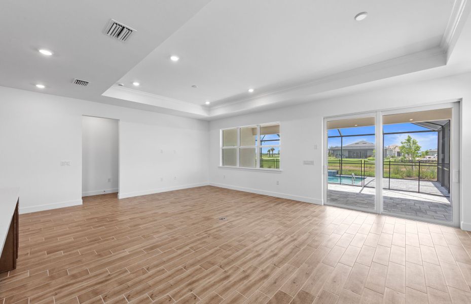 Flow-through layout with tons of space, great for hosting guests