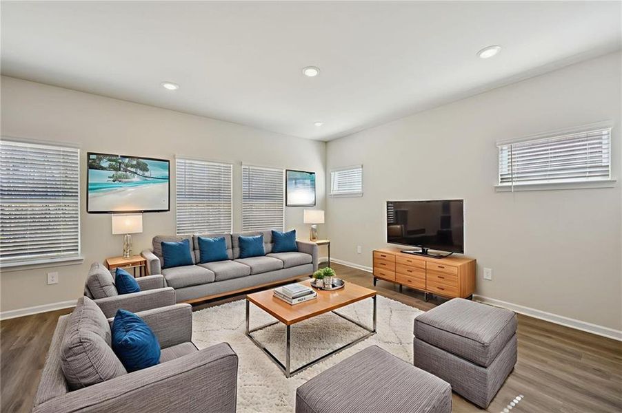 Furnished interior view inside a new home in Creekside at Oxford Park, Fairburn (Image 9).