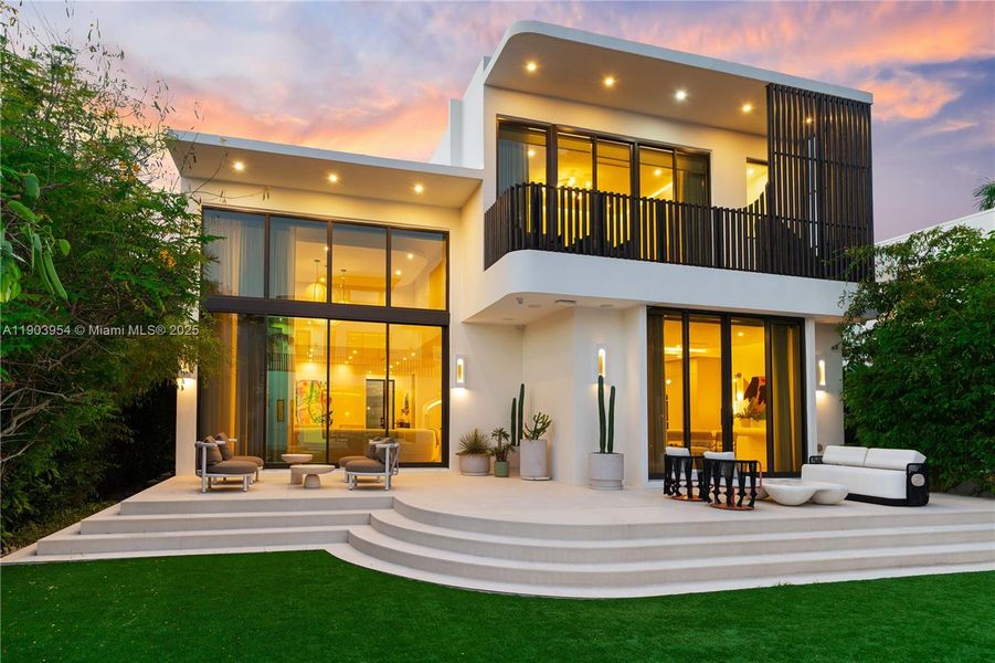 Exterior details and patio area of a home in , Miami Beach (Image 56).