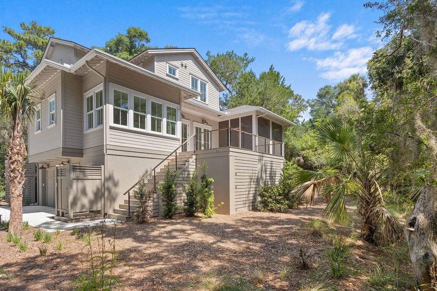 Front exterior of a new home in , Seabrook Island, SC, highlighting curb appeal (Image 30).