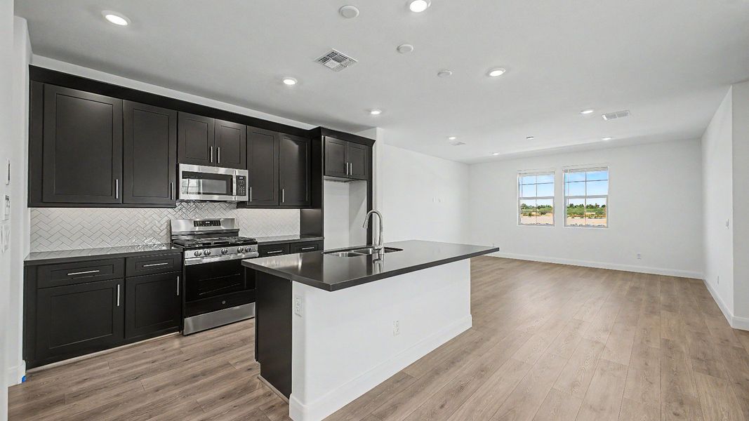 Furnished interior view inside a new home in Surprise City Center, Surprise (Image 8). Furnished interior view inside a new home in Surprise City Center, Surprise (Image 8).