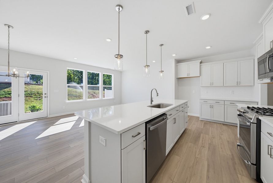 Furnished interior view inside a new home in Sweetbrier, Durham (Image 5).