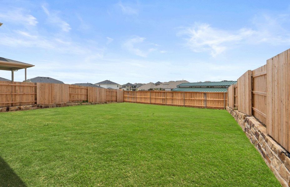 Exterior details and patio area of a home in Sunfield, Buda (Image 19). Exterior details and patio area of a home in Sunfield, Buda (Image 19).