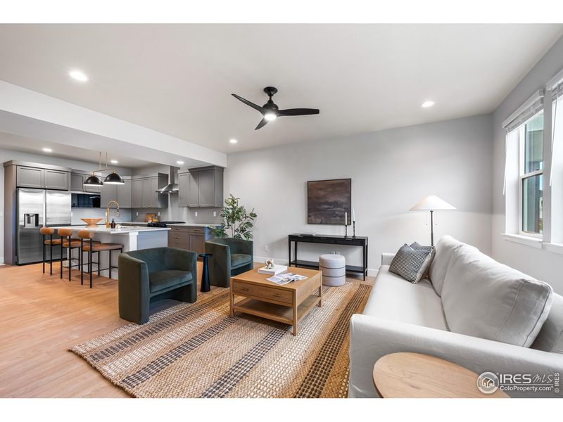 Furnished interior view inside a new home in Greenspire At Windsor Lake, Windsor (Image 12).