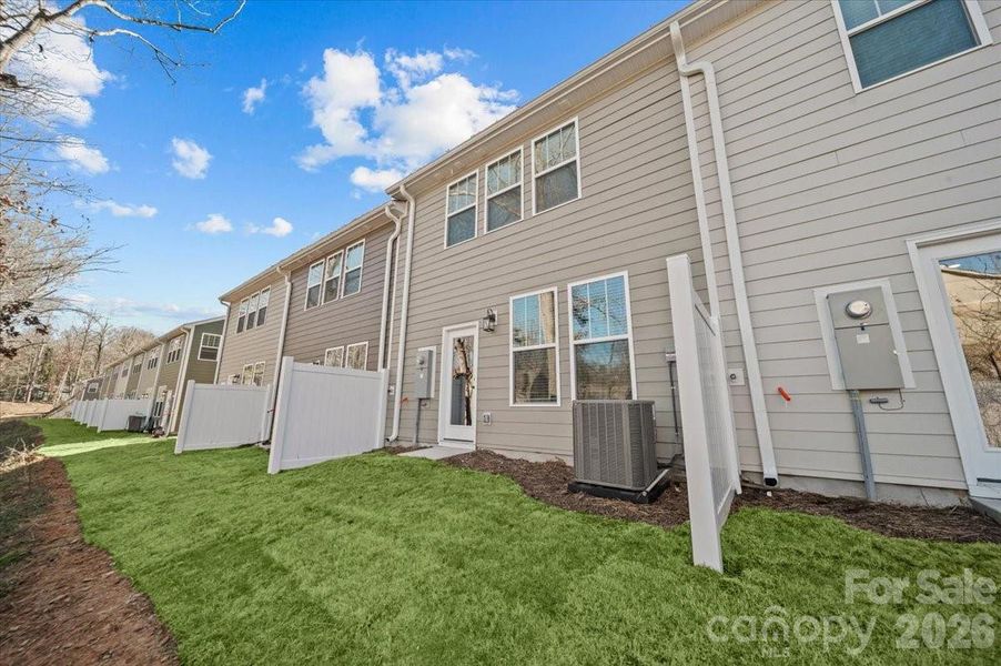 Exterior details and patio area of a home in Clayton Crossing, Arden (Image 3).