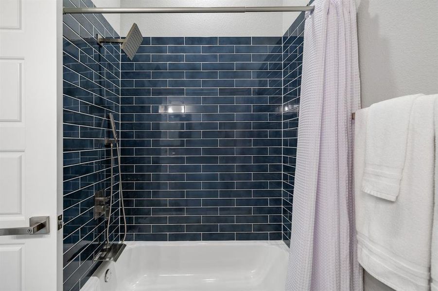 Bathroom with shower / tub combo