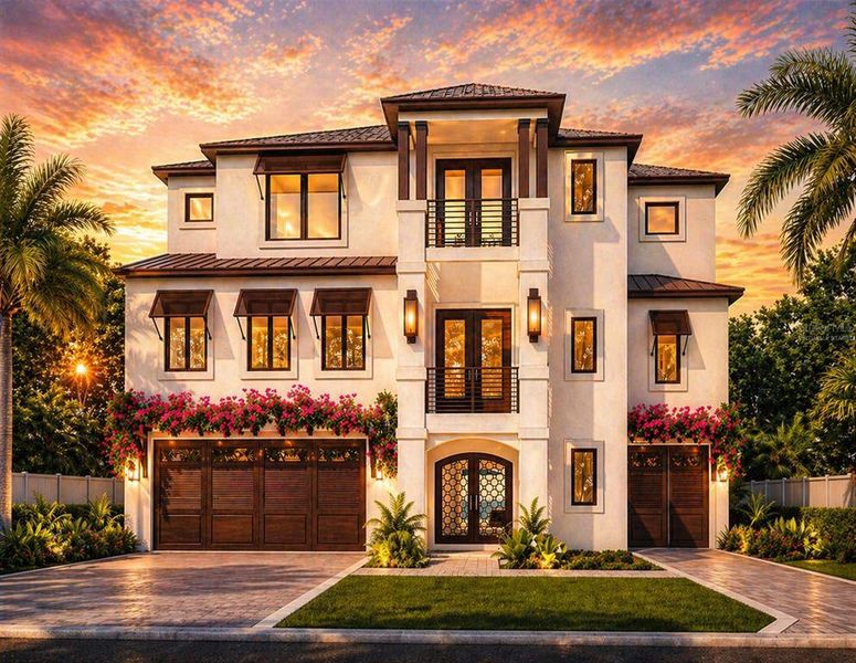 Front exterior of a new home in , Treasure Island, FL, highlighting curb appeal (Image 5).