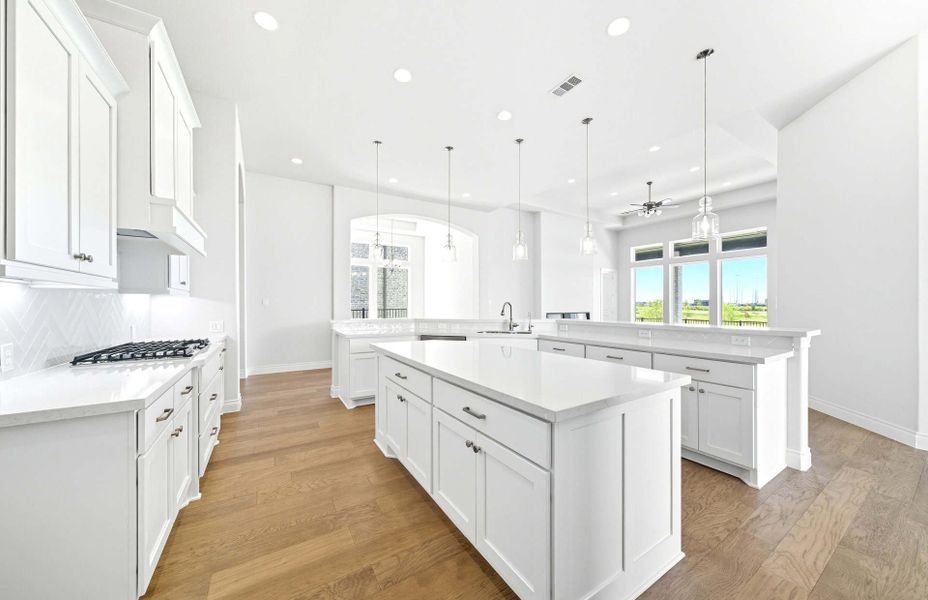 Representative furnished interior of a home built from the 3663 by Ravenna Homes in Artavia 70′, Conroe (Image 12).