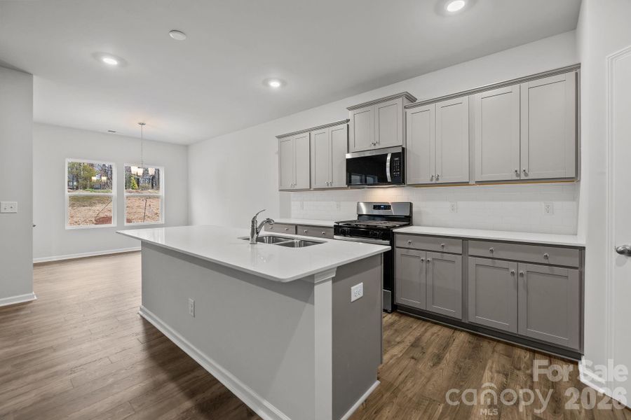 Furnished interior view inside a new home in Cottages at Wingate, Wingate (Image 5).
