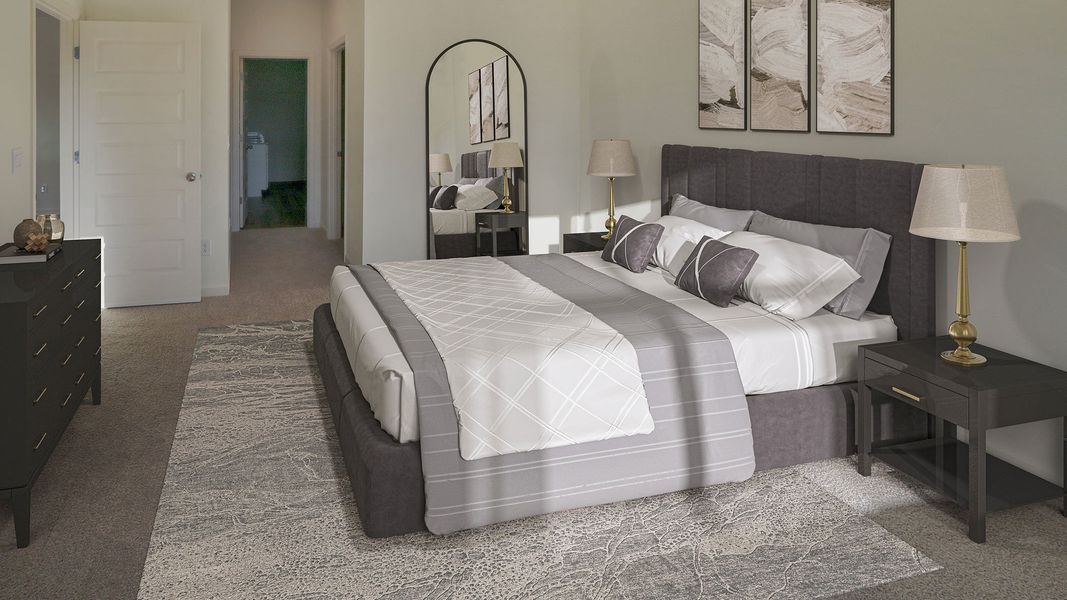 Furnished interior view inside a new home in Magnolia at the Bluffs Phase 3, Freeport (Image 13). Furnished interior view inside a new home in Magnolia at the Bluffs Phase 3, Freeport (Image 13).