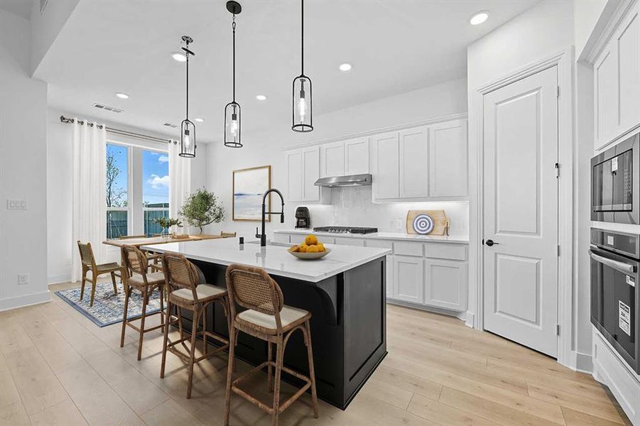 Furnished interior view inside a new home in Pecan Square: 50ft. lots, Northlake (Image 9). Furnished interior view inside a new home in Pecan Square: 50ft. lots, Northlake (Image 9).