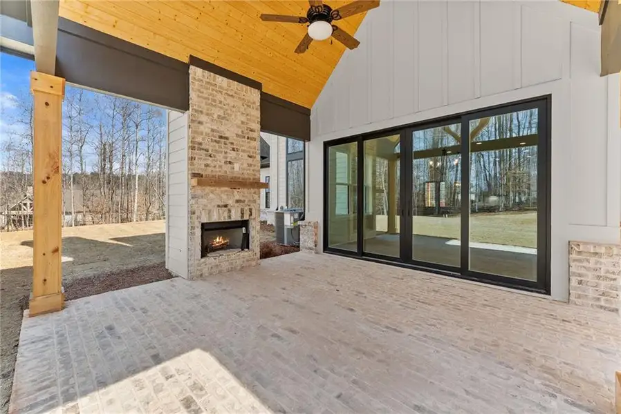 Exterior details and patio area of a home in , Hoschton (Image 4).
