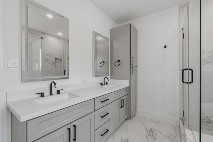 Furnished interior view inside a new home in , Houston (Image 12).