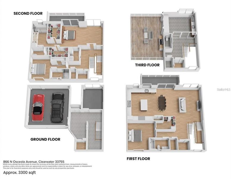 2D floor plan layout of this home in , Clearwater, FL (Image 6). 2D floor plan layout of this home in , Clearwater, FL (Image 6).