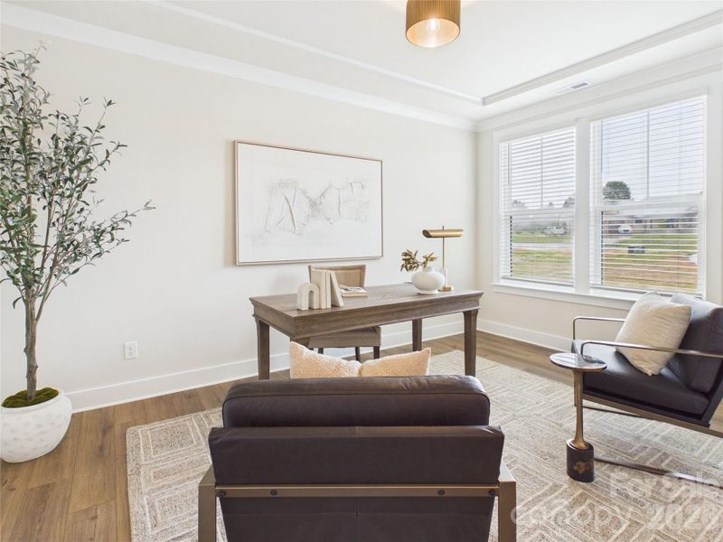 Furnished interior view inside a new home in , Mooresville (Image 8).
