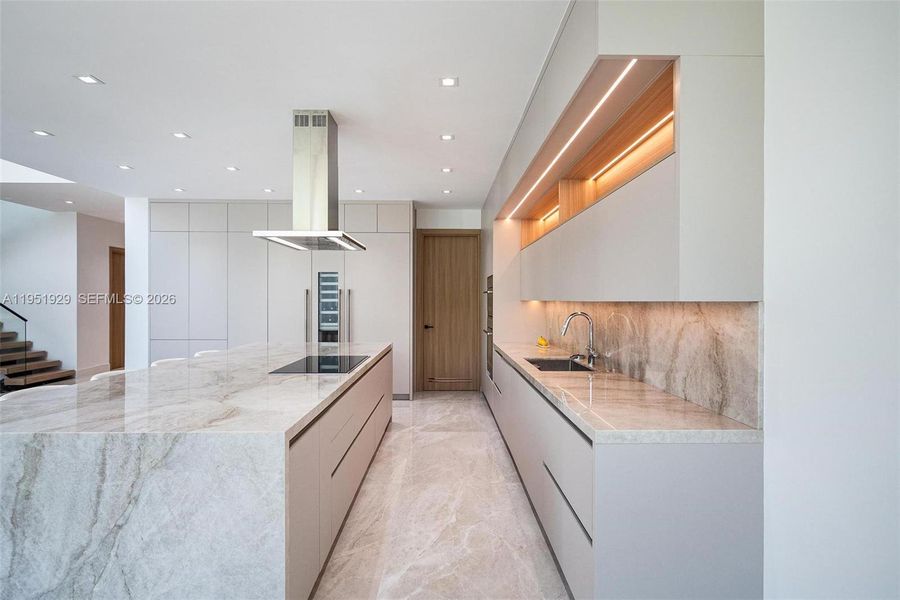 Furnished interior view inside a new home in , Miami (Image 13).