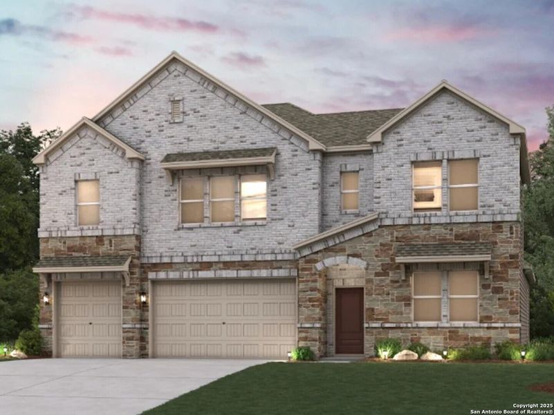 Front exterior of a home in the Homestead community, located in Schertz, TX (Image 18).