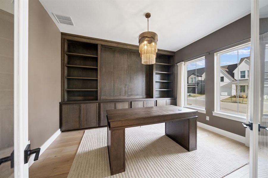 Furnished interior view inside a new home in Painted Tree 60' Series, McKinney (Image 13).