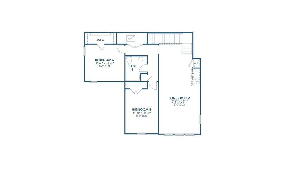 2D floor plan layout for the Longboat II by Homes by WestBay in North River Ranch, Parrish, FL (Image 4).