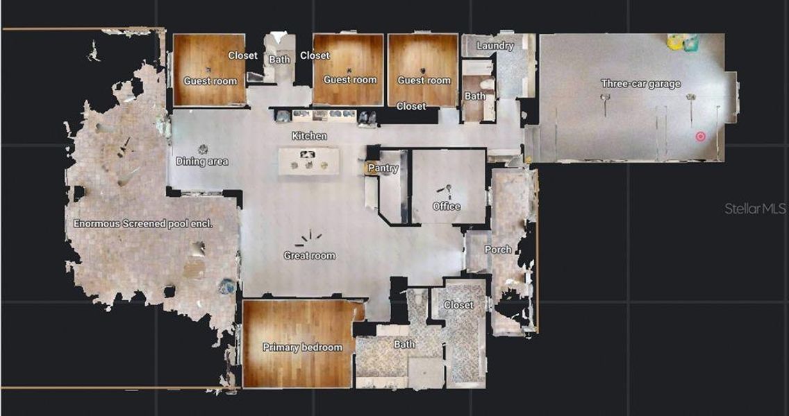 2D floor plan layout of this home in , Punta Gorda, FL (Image 2).