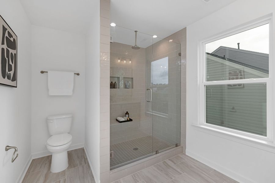 Furnished interior view inside a new home in Copper Ridge at Flowers Plantation, Clayton (Image 25).