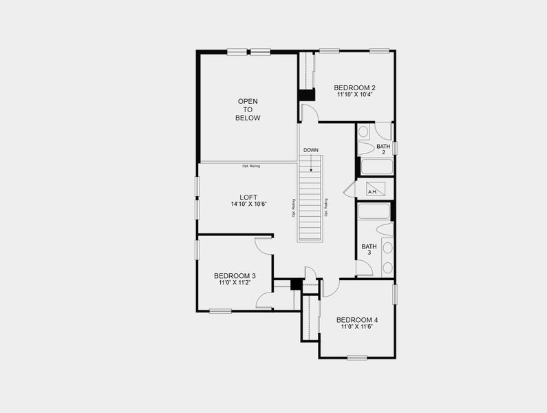 2D floor plan layout for the Santa Rosa by Taylor Morrison in Westview, Poinciana, FL (Image 6). 2D floor plan layout for the Santa Rosa by Taylor Morrison in Westview, Poinciana, FL (Image 6).